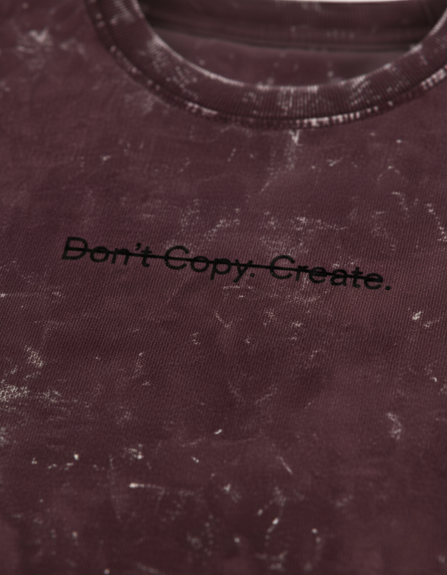 men Acid Washed Oversized Tee